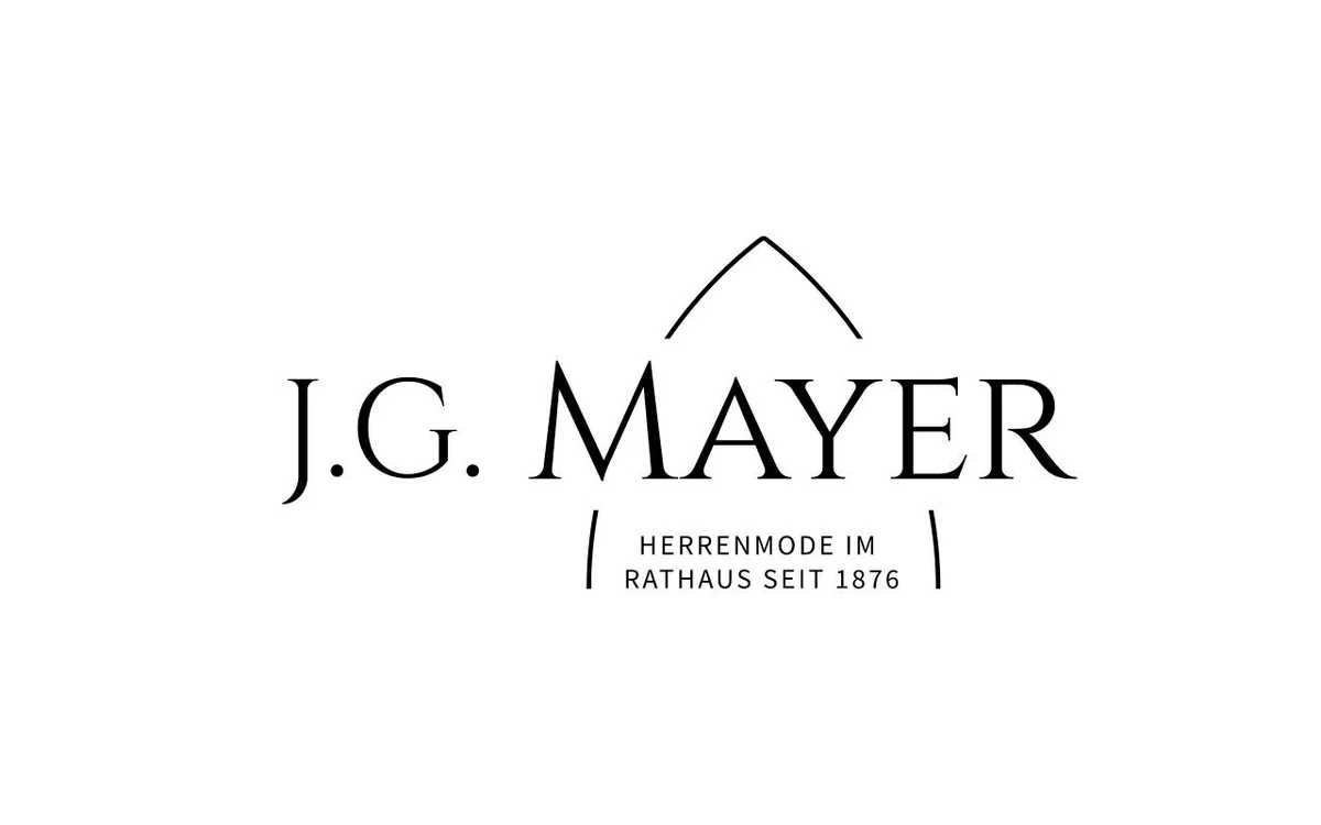 J.G. Mayer logo featuring roof-shaped symbol and text 