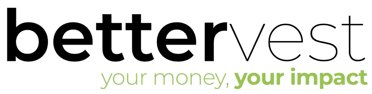 Logo de BetterVest con texto negro y lema 